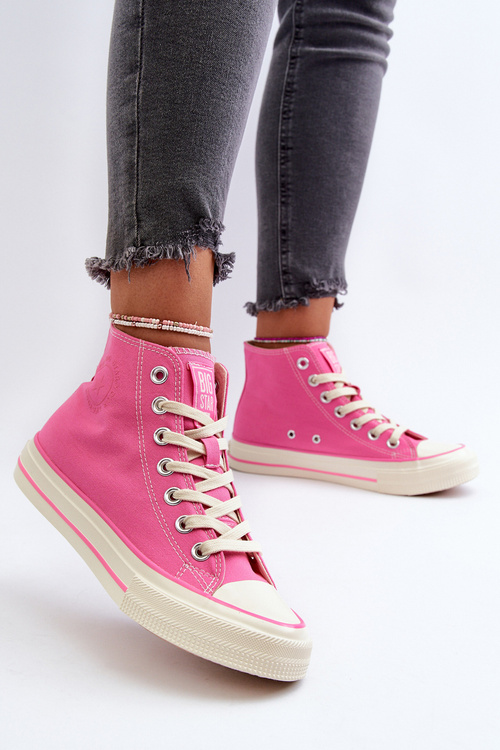 Жіночі високі кросівки Big Star NN274282 Pink