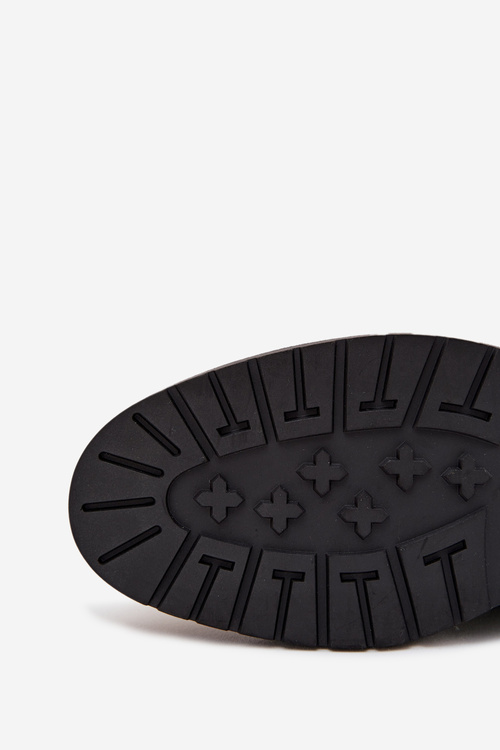 Шкіряні Утеплені Чоботи Для Чоловіків З Блискавкою Big Star OO174148 Чорні