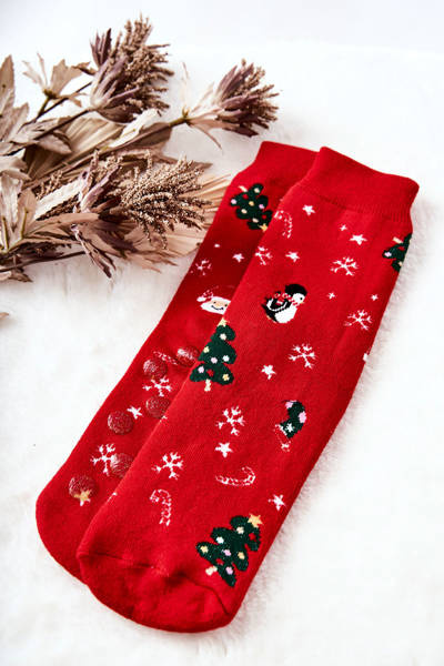 Шкарпетки протиковзкі Mix Christmas Red