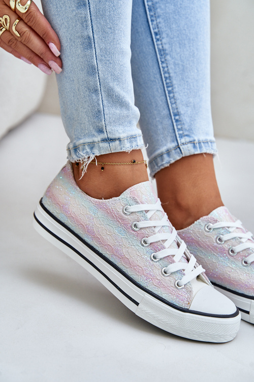 Жіночі кросівки прикрашені паєтками різнокольорові Nolrina