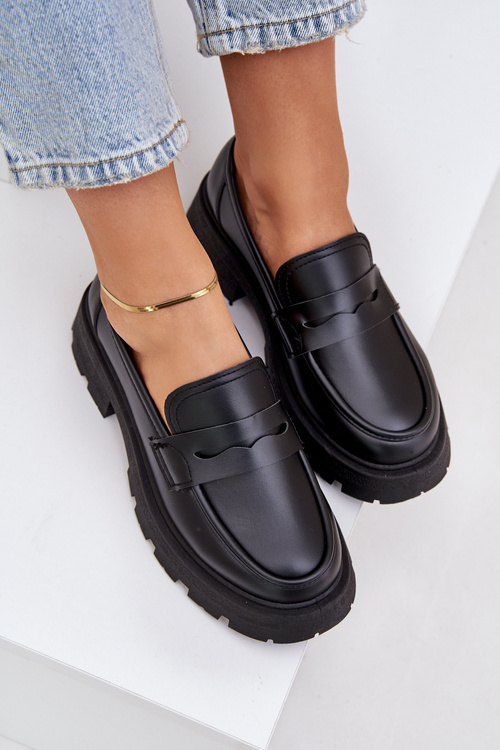 Жіночі Мокасини З Еко Шкіри Чорні Sendall