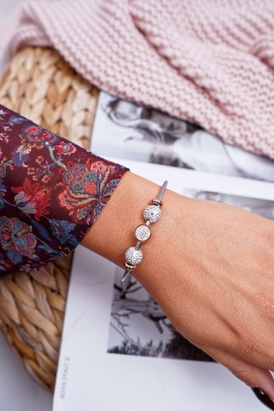 Жіночий браслет з цирконами Рожеве золото Orteas