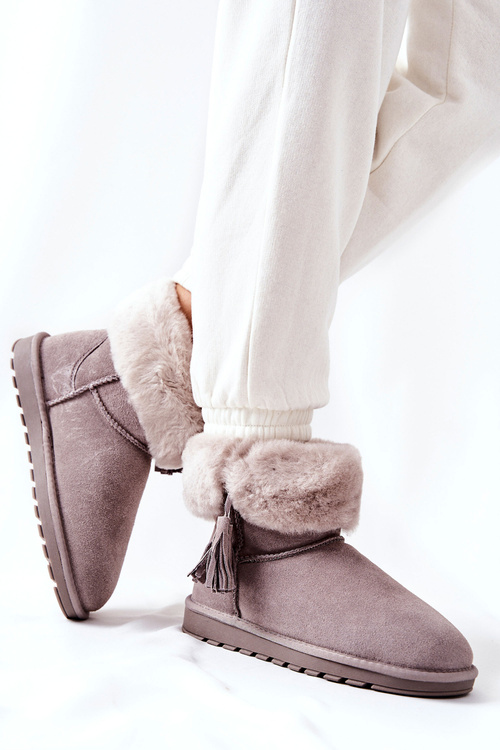 Снігові чоботи Fringed Grey Sorella