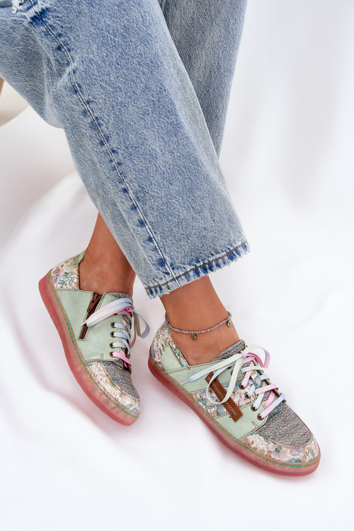 Шкіряні Жіночі Черевики Maciejka 06791-09 Світло-зелені