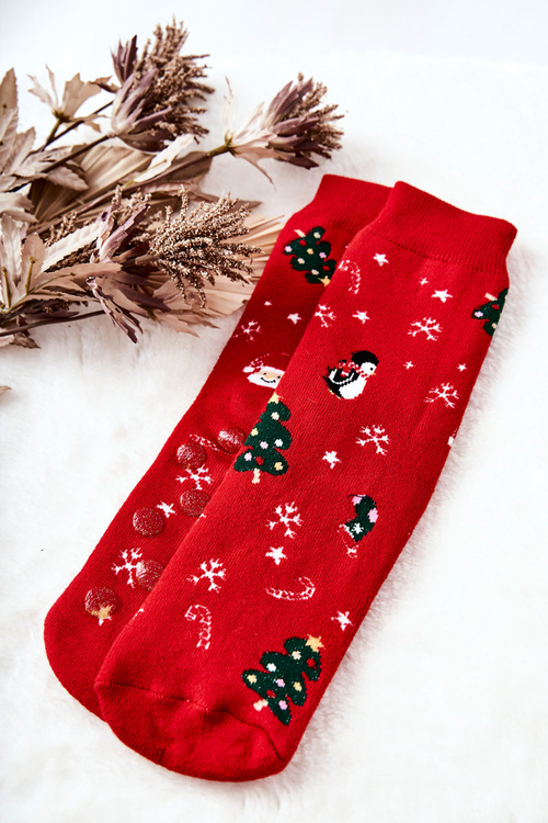 Шкарпетки протиковзкі Mix Christmas Red