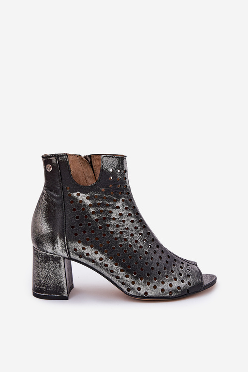 Чоботи шкіряні Maciejka 05420-01 Чорні