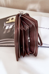 Великий Жіночий Гаманець З Тисненням Еко Шкіра Шоколадний Martiel