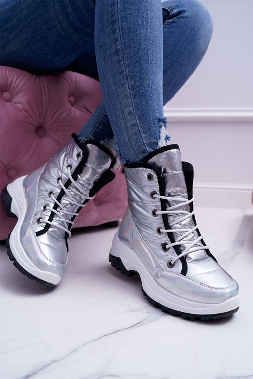 Жіночі чоботи Снігові чоботи Флісові утеплені Silver Muffin