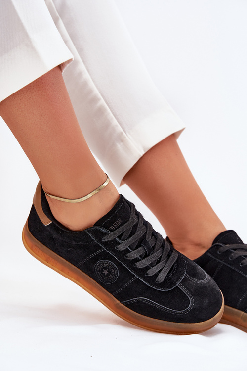 Замшеві Жіночі Кросівки Big Star RR274851 HI-POLY SYSTEM Чорні