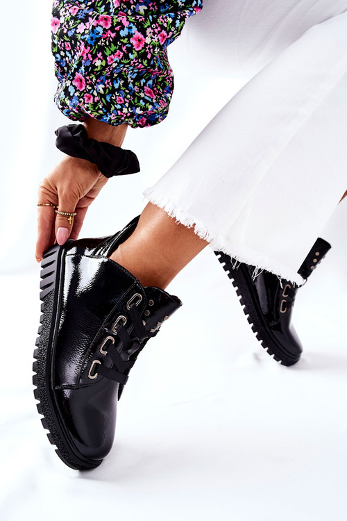 Лаковані туфлі Sergio Leone PB210 Чорні