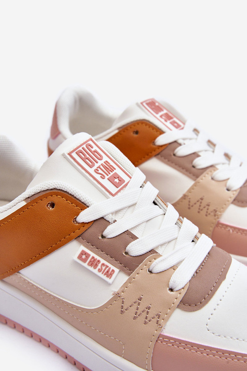 Жіночі спортивні кросівки Big Star MM274355 Коричнево-рожеві