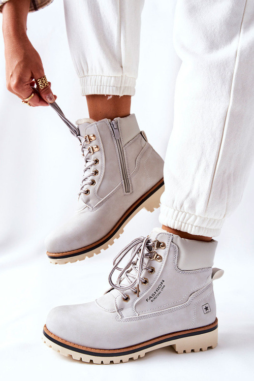 Жіночі лісоловці з утеплювачем світло-сірі Tiempo