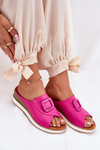Жіночі Шкіряні Сандалі На Платформі Фуксія Artiker 56C2147