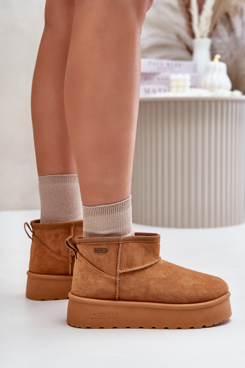 Низькі зимові черевики на платформі Big Star OO274A098 Camel