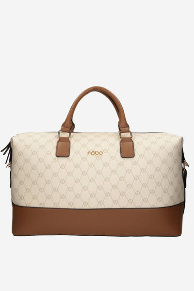 Велика дорожня сумка NOBO P1250-CM00 Бежево-коричнева