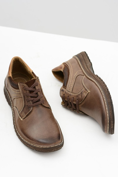 Коричневі чоловічі напівчоботи Ernesto натуральна шкіра