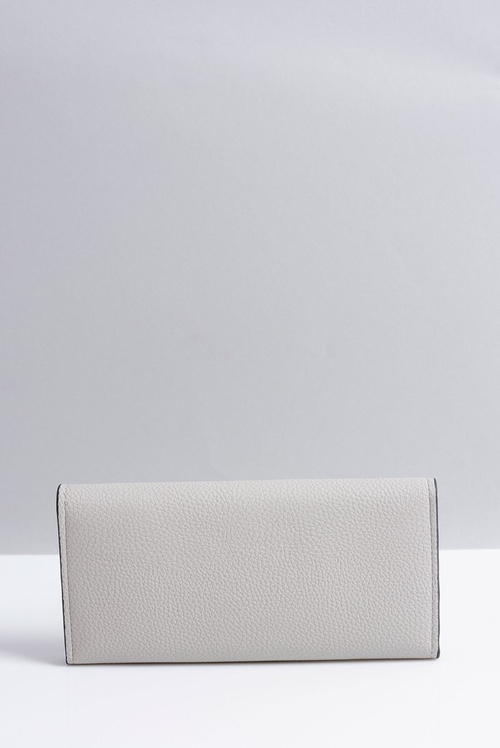 Стильний великий сірий жіночий гаманець