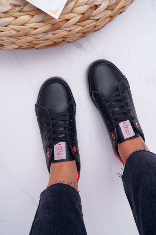 Жіночі джинсові кросівки чорні EE2R4019C