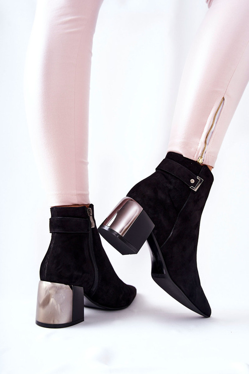 Шкіряні черевики Laura Messi Black 2354