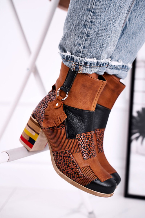 Чоботи жіночі шкіряні Maciejka Camel 04635-29