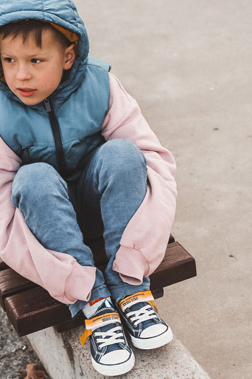 Дитячі низькі кросівки BIG STAR JJ374072 Navy