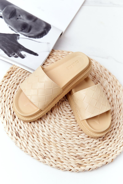 Жіночі тапочки на платформі Big Star HH274689 Жовті