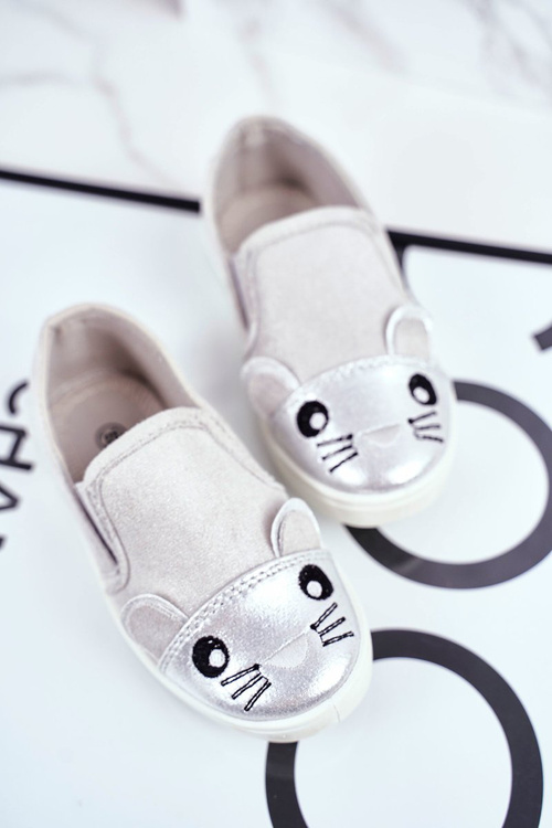 Дитяче взуття Кросівки слипони з мишкою L.Grey Candys