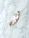 Жіночий сталевий браслет Pearl Stones Pink Gold Dione