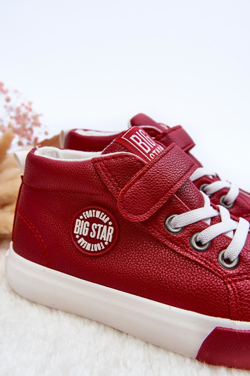 Дитячі шкіряні кросівки Big Star EE374004 Red