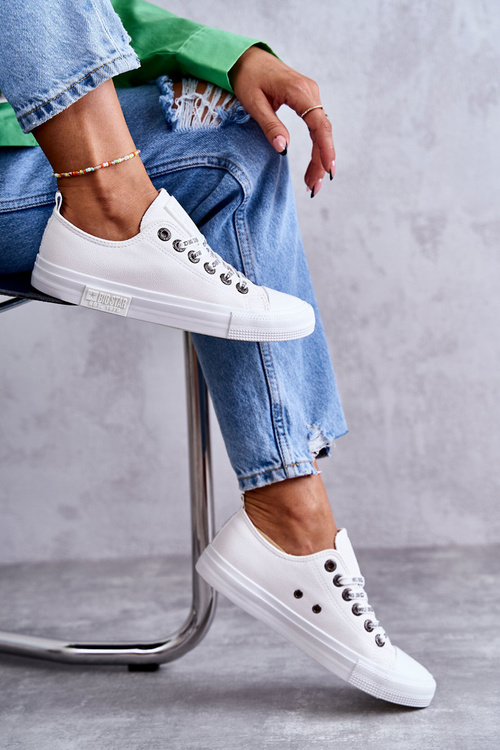 Жіночі шкіряні кросівки Big Star KK274105 Білі