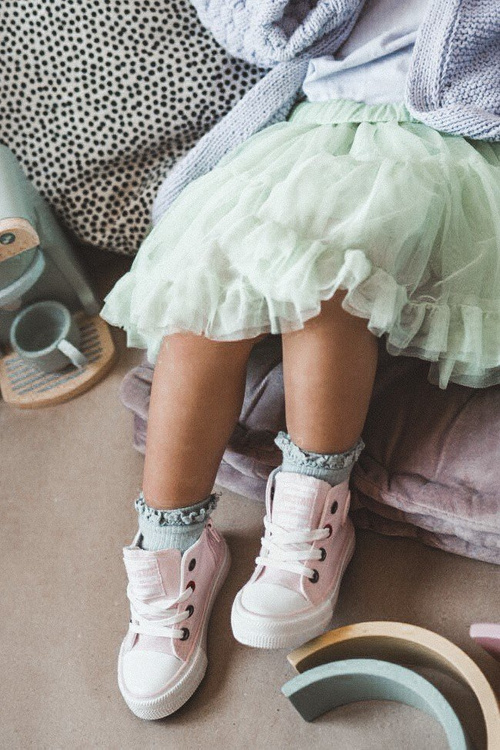 Високі дитячі кросівки на блискавці BIG STAR HH374191 Рожеві