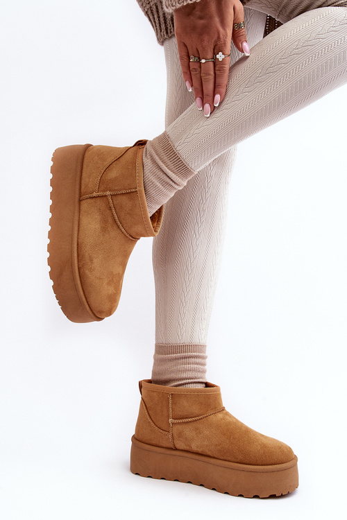 Жіночі зимові черевики на платформі Camel Mennja