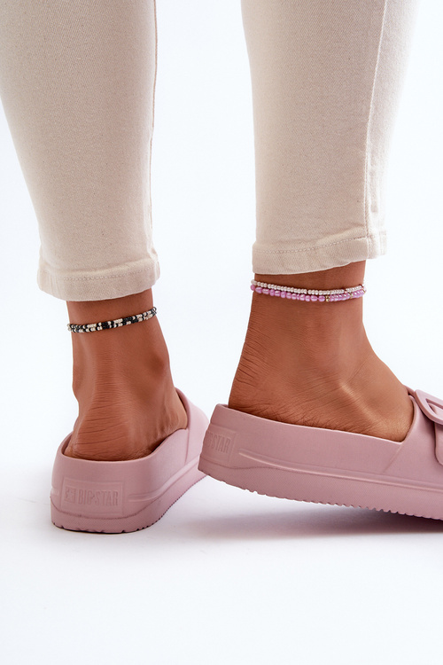 Жіночі пінопластові босоніжки на платформі з пряжкою Big Star NN274A663 Рожеві