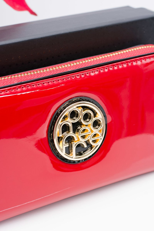 Червоний жіночий лакований гаманець Nobo