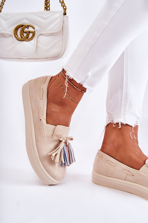 Жіночі кросівки сліпони бежеві Venira