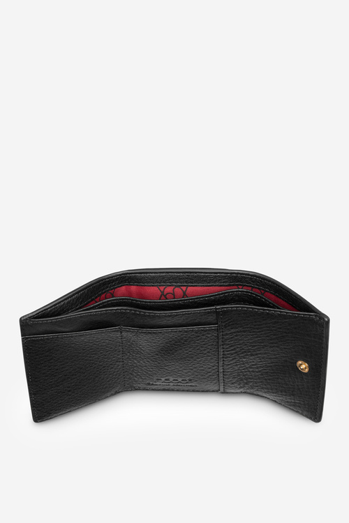 Гаманець жіночий маленький з натуральної шкіри Nobo NPUR-LR110-C020 чорний