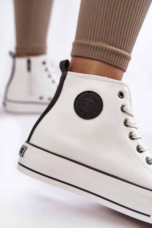 Жіночі високі утеплені кросівки Big Star KK274170 Білі