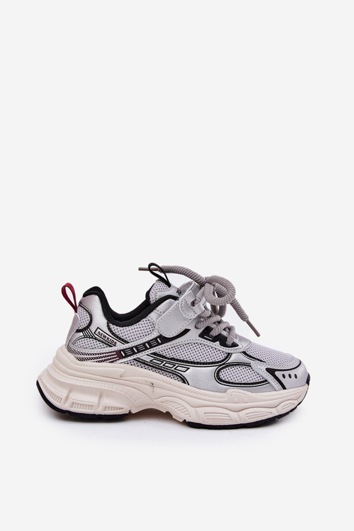 Дитячі Кросівки На Грубій Підошві Сріблясті Xairana