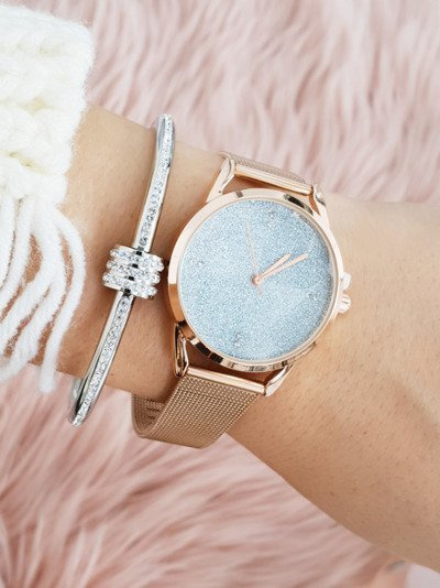 Жіночий годинник Michael John Браслет Brocade Rapter Gold Rose Gold