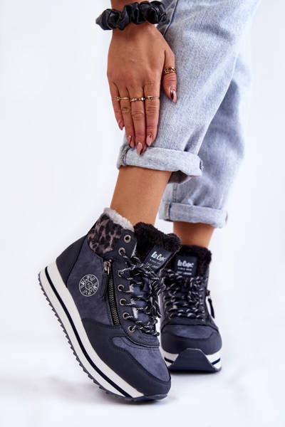 Жіночі теплі черевики Lee Cooper LCJ-22-31-1450 Темно-сині