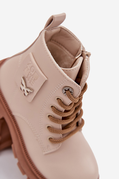 Теплі Дитячі Чоботи З Блискавкою Бежеві Alverina