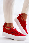 Кросівки на платформі Lee Cooper LCW-22-31-0834L червоні