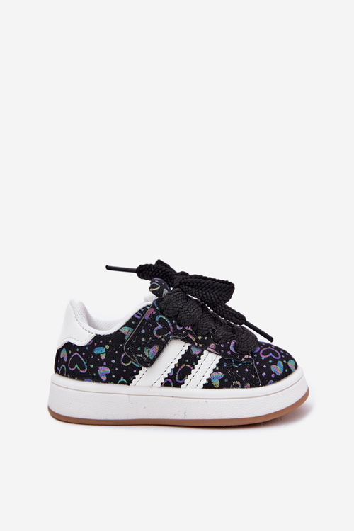 Дитячі Спортивні Кросівки З Сердечками Чорні Mirelle