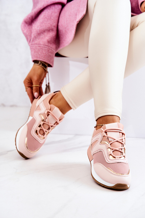 Спортивне взуття на платформі Ginevra рожевого кольору