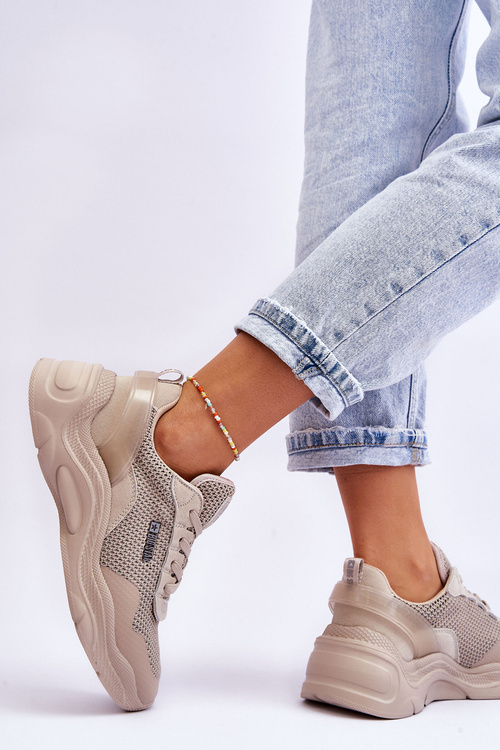 Жіноче спортивне взуття з тканини Memory Foam System Big Star LL274A066 Beige