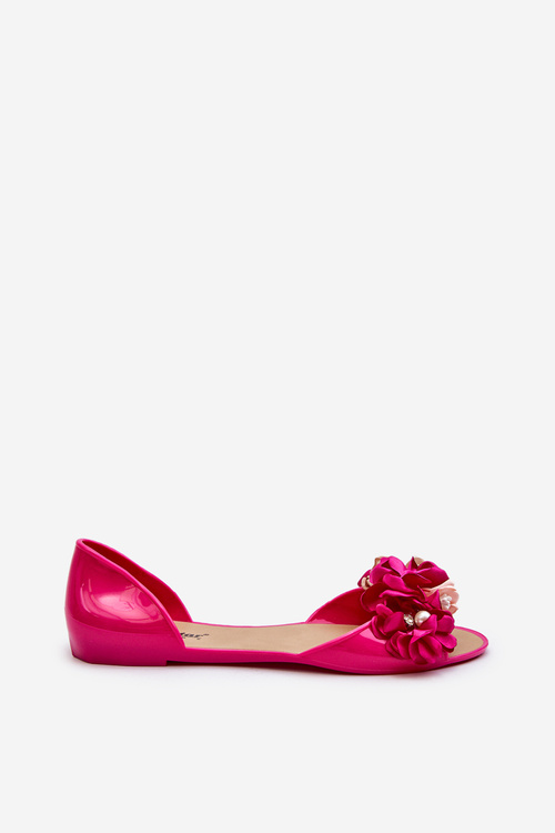Жіночі гумові балетки з квітами фуксії Junikla