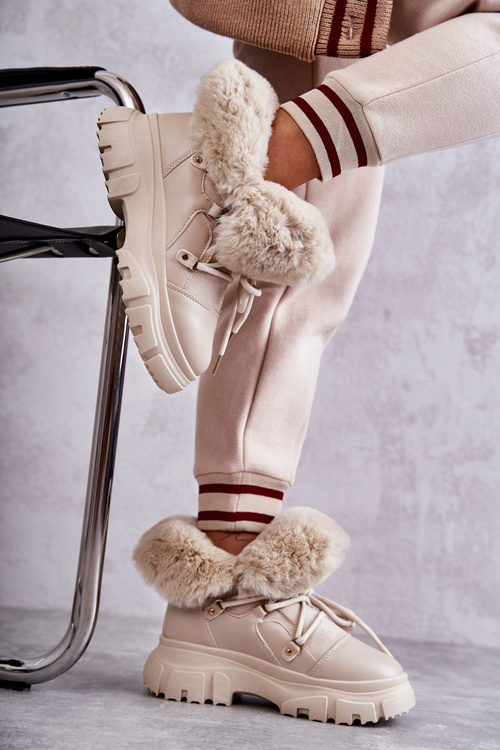 Теплі черевики Trappers Beige Charles