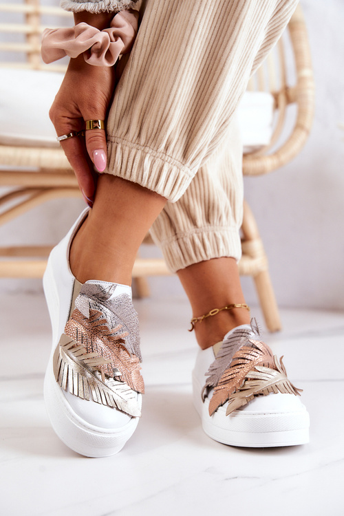 Жіночі шкіряні кросівки Maciejka 05488-11 Білі