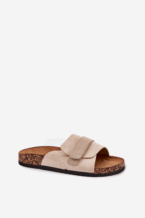 Жіночі Сандалі З Велькро На Корковій Платформі Бежеві Baylin