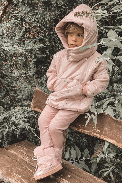 Дитячі снігові черевики з хутром Рожева Мінні Маус